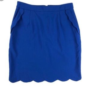 BRIXON IVY—Heidi Scallop Hem Pencil Skirt